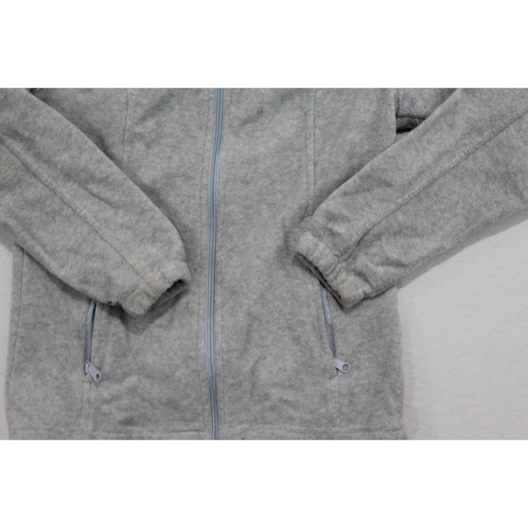 Columbia Men Sweater Fleece Gray Mock Neck Size Small - Picture 3 of 11